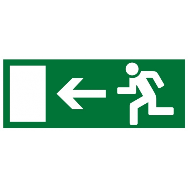 Пожарный знак "Направление к эвакуационному выходу направо" (E04)